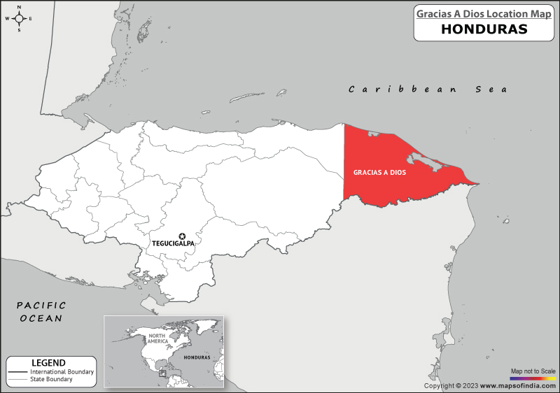 Gracias A Dios Location Map