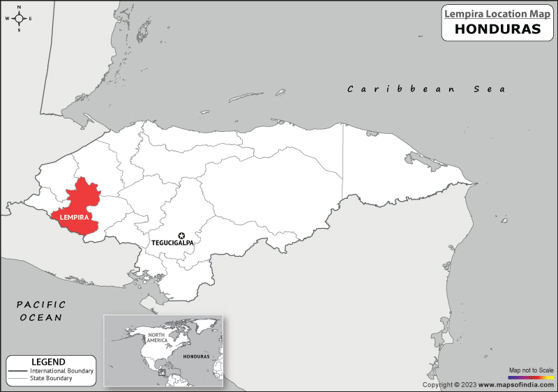 Lempira Location Map