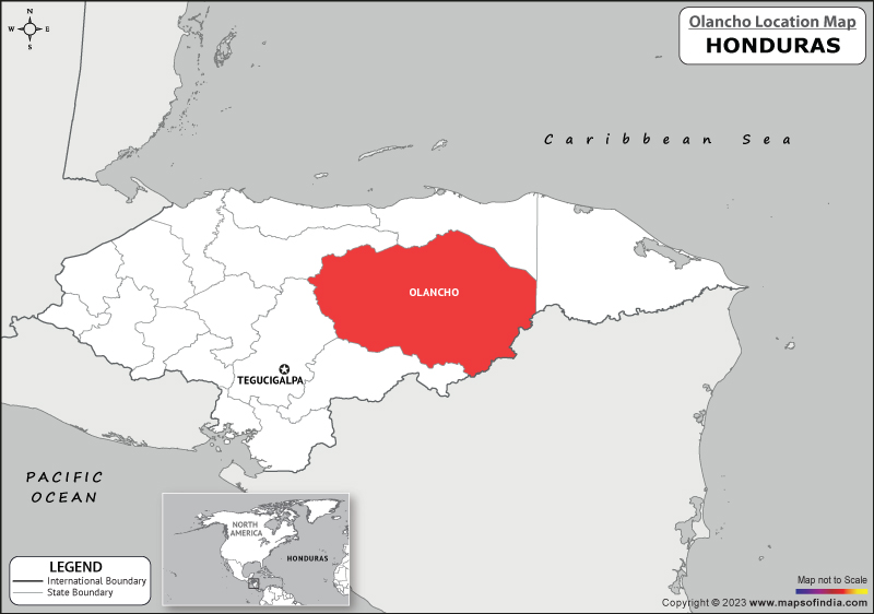 Olancho Location Map