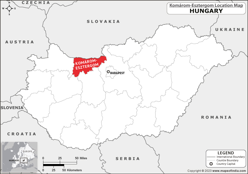 Komarom Esztergom Location Map