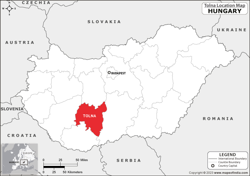 Where is Tolna Located in Hungary? Tolna Location Map in the Hungary