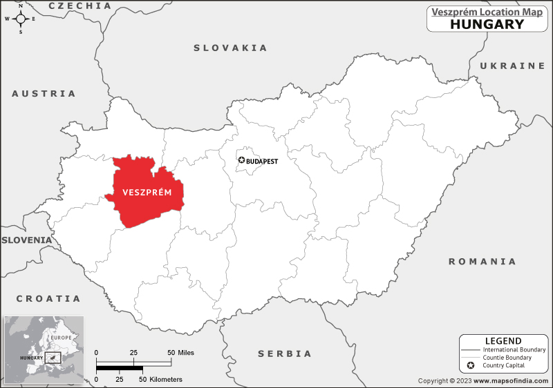 Veszprem Location Map