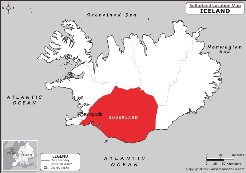 Suourland Location Map