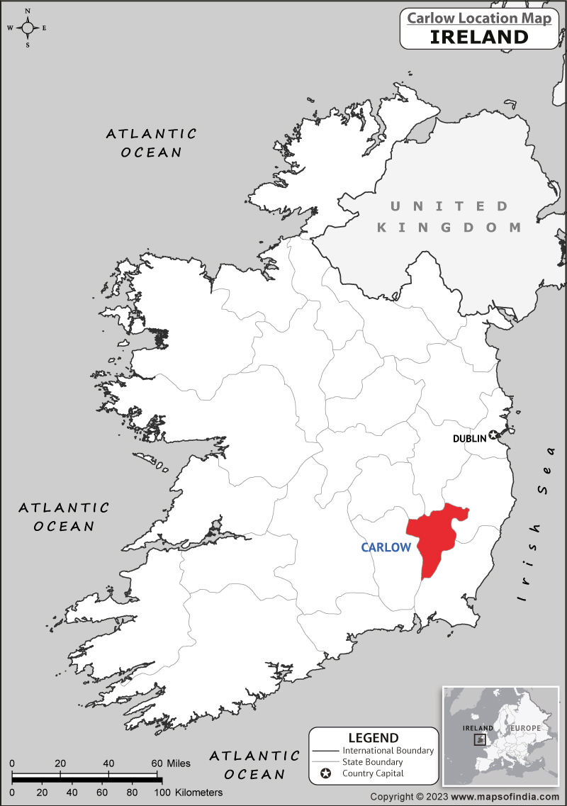 Carlow Location Map