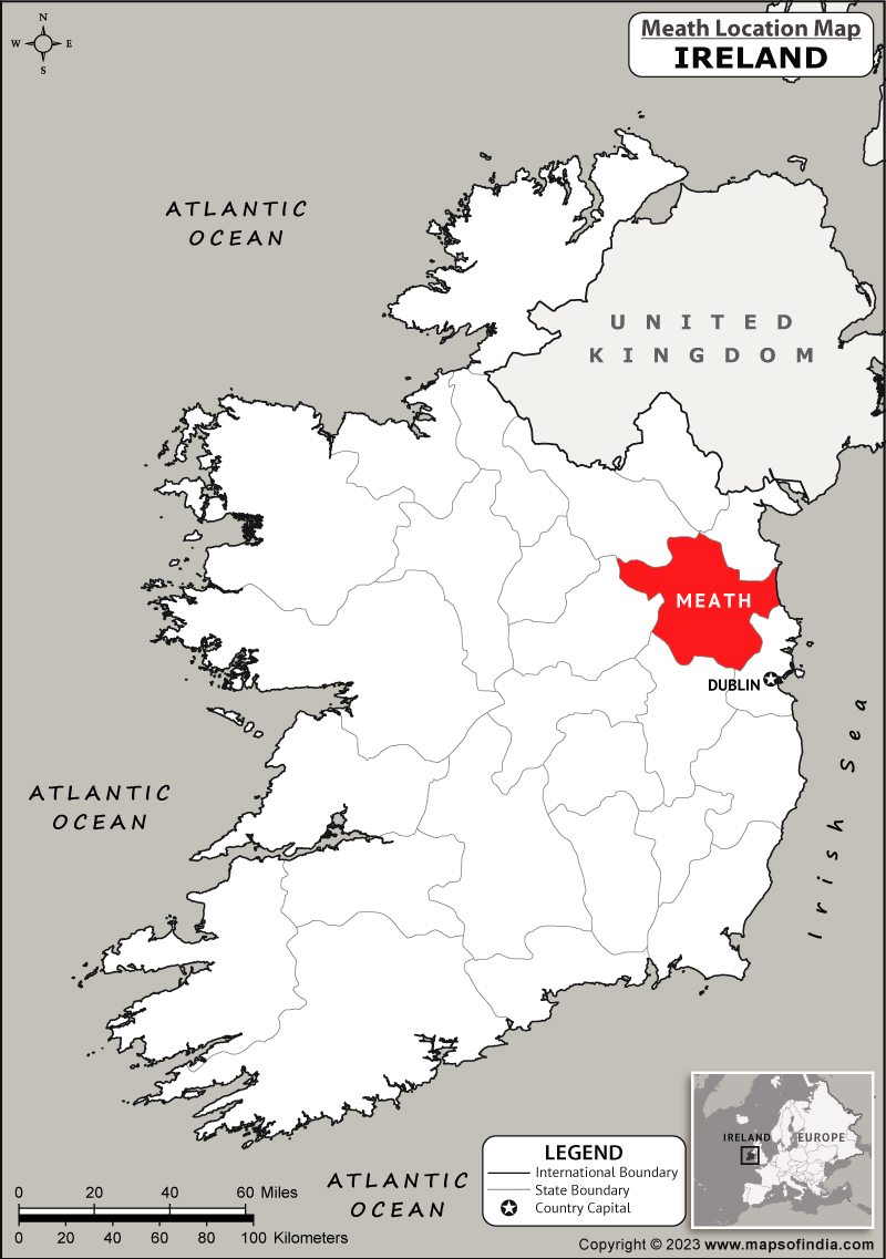 Meath Location Map