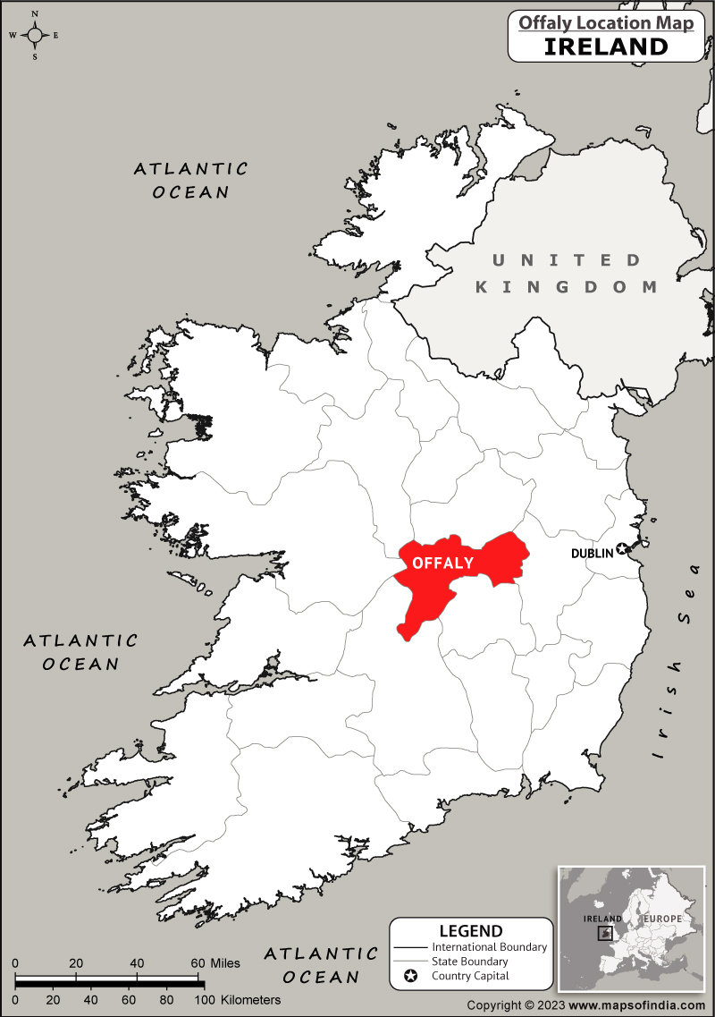 Offaly Location Map