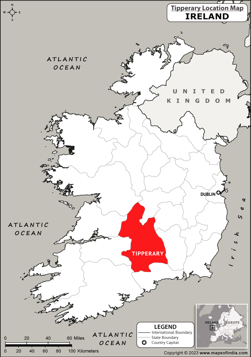 Tipperary Location Map