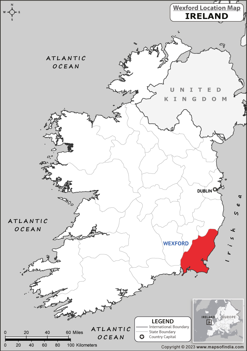 Wexford Location Map