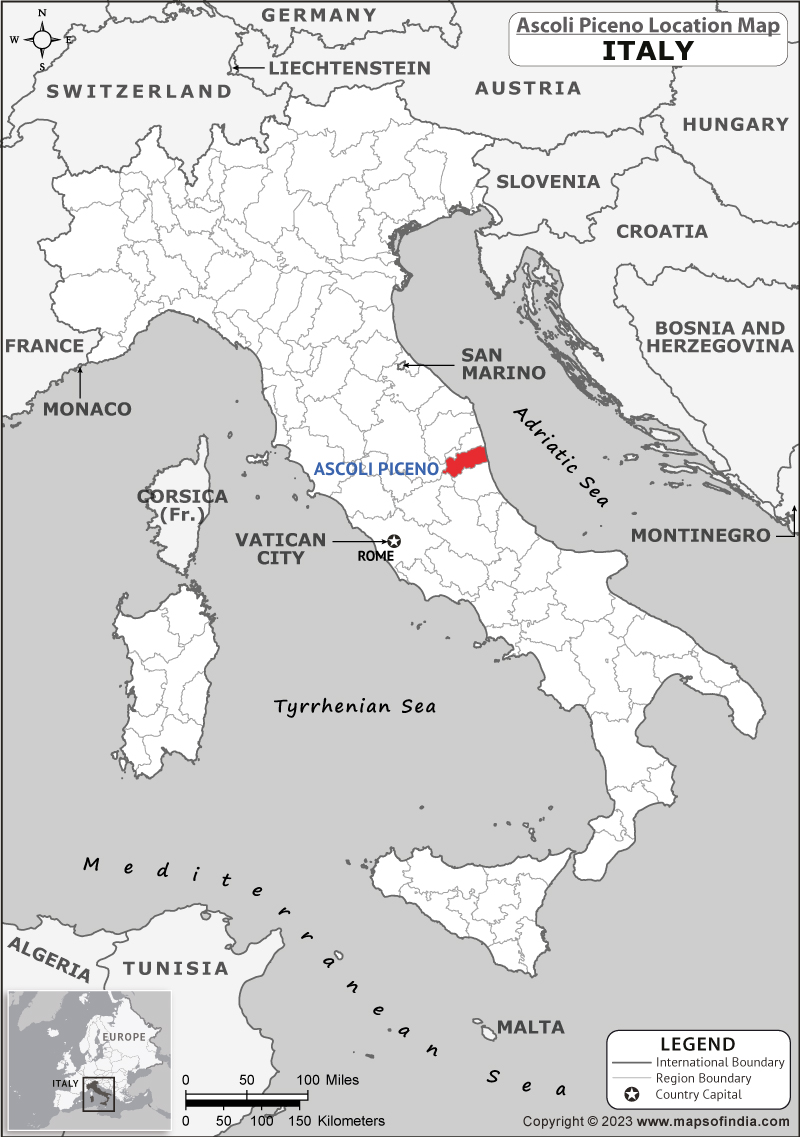 Ascoli Piceno Location Map