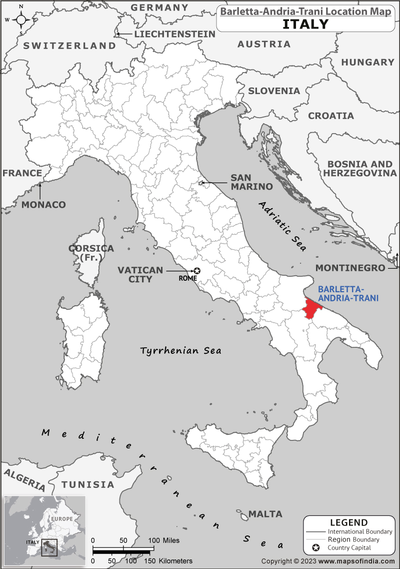 Barletta Andria Trani Location Map