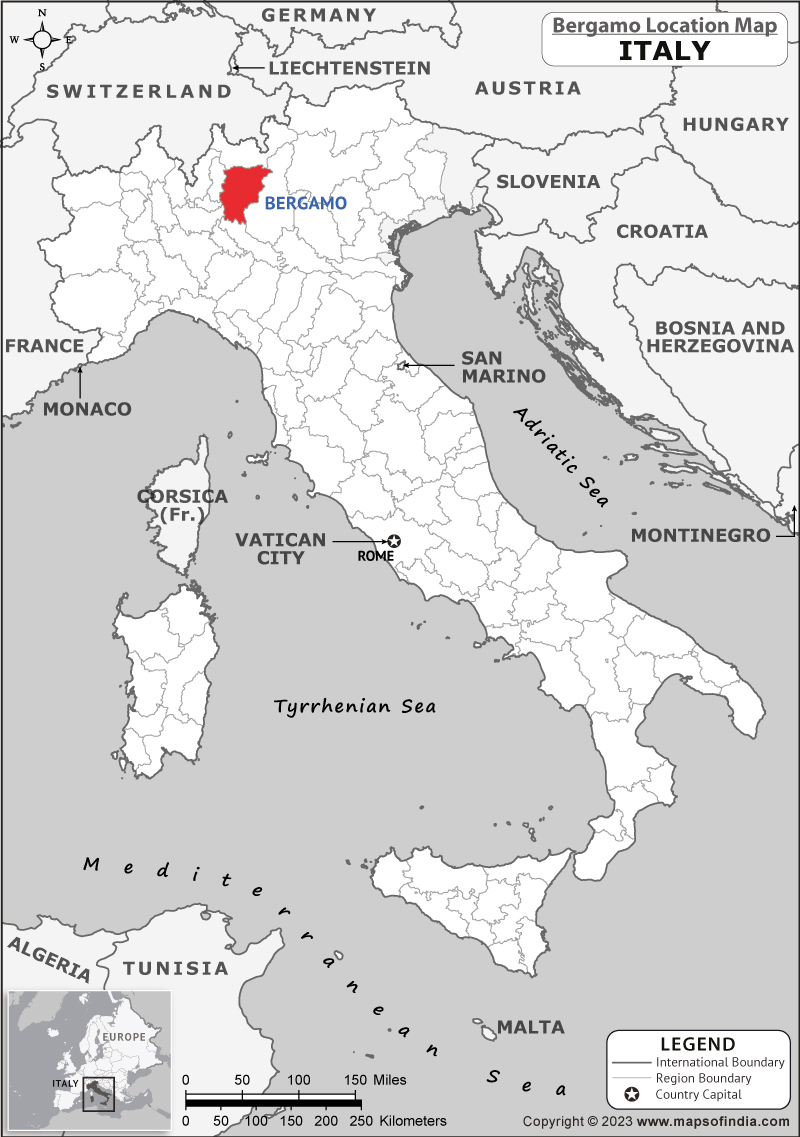 Bergamo Location Map