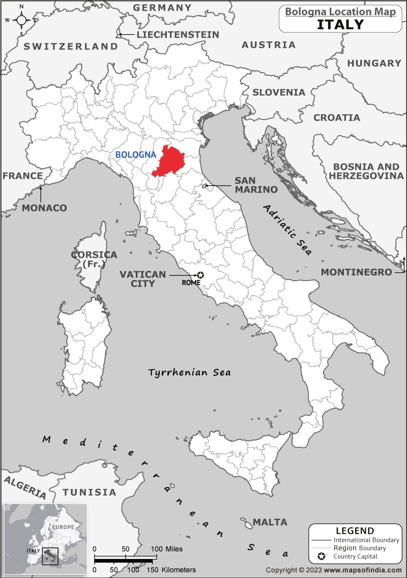 Bologna Location Map