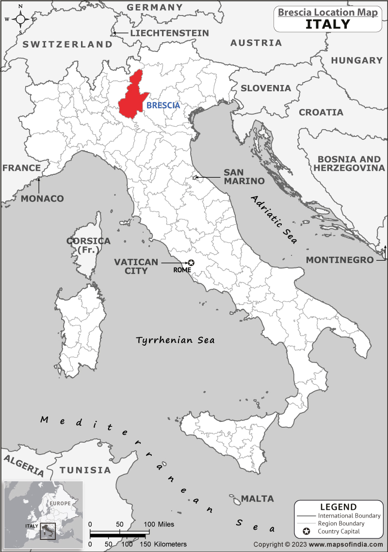 Brescia Location Map