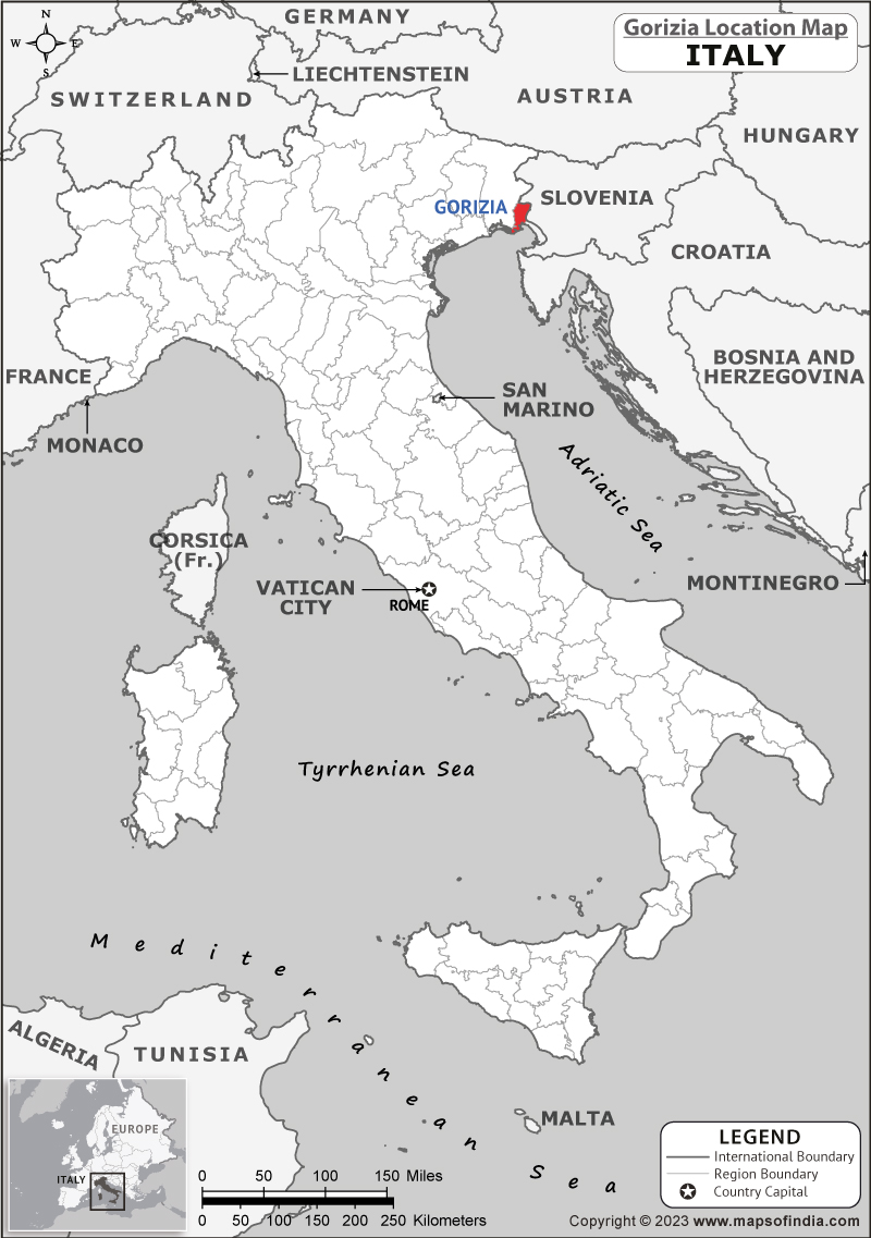 Gorizia Location Map