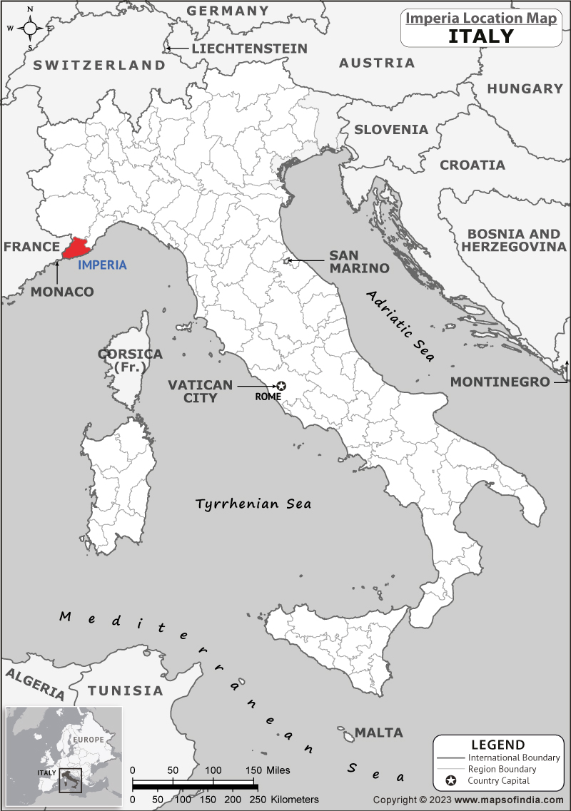 Imperia Location Map