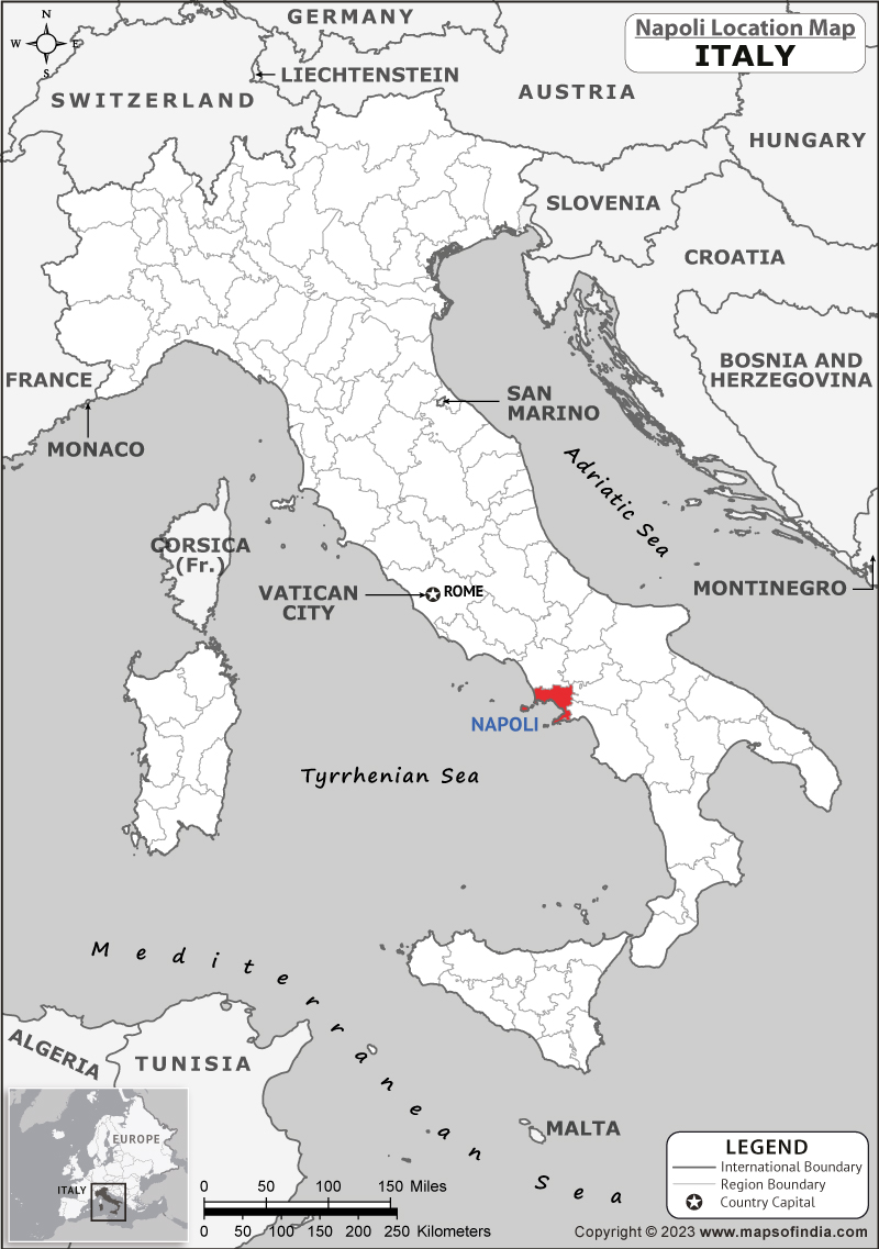 Napoli Location Map