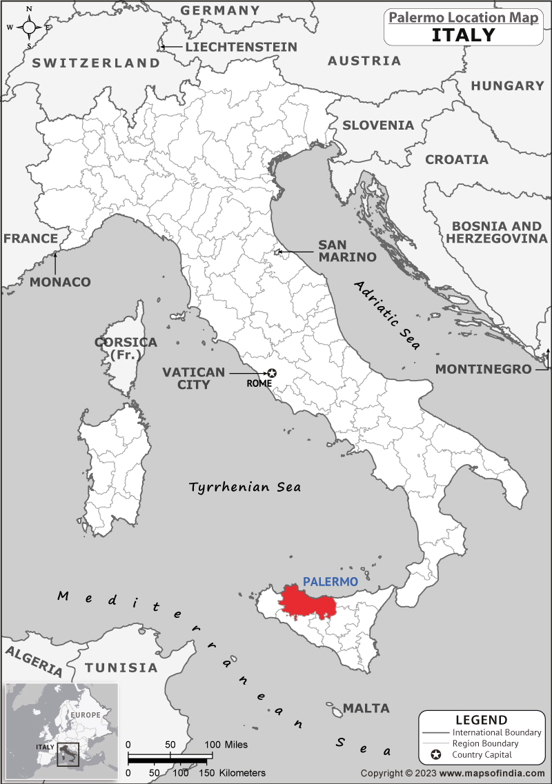 Palermo Location Map