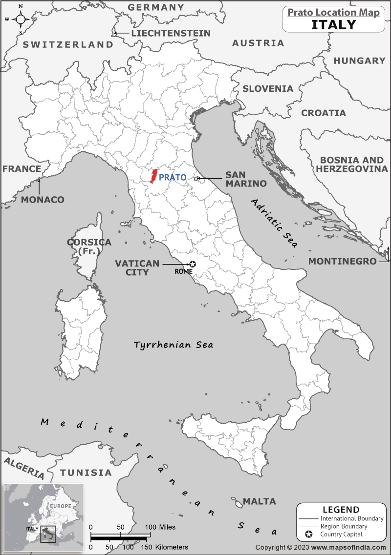 Prato Location Map