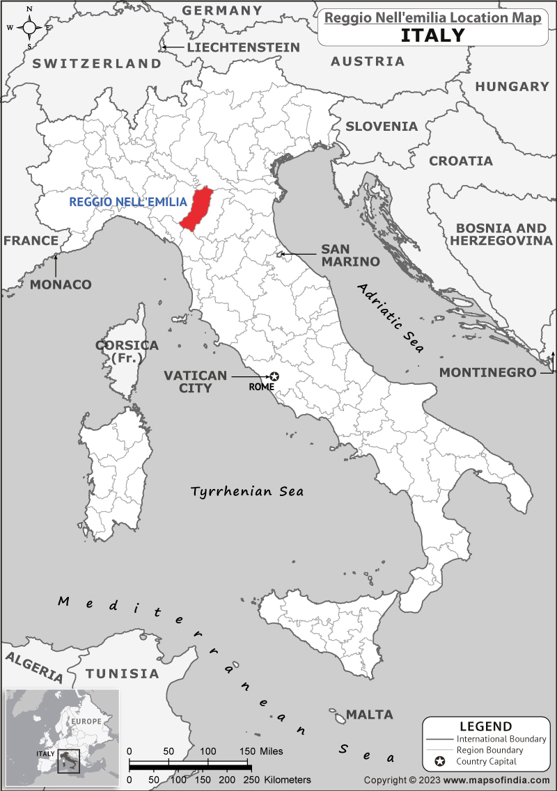 Reggio Nell E Milia Location Map
