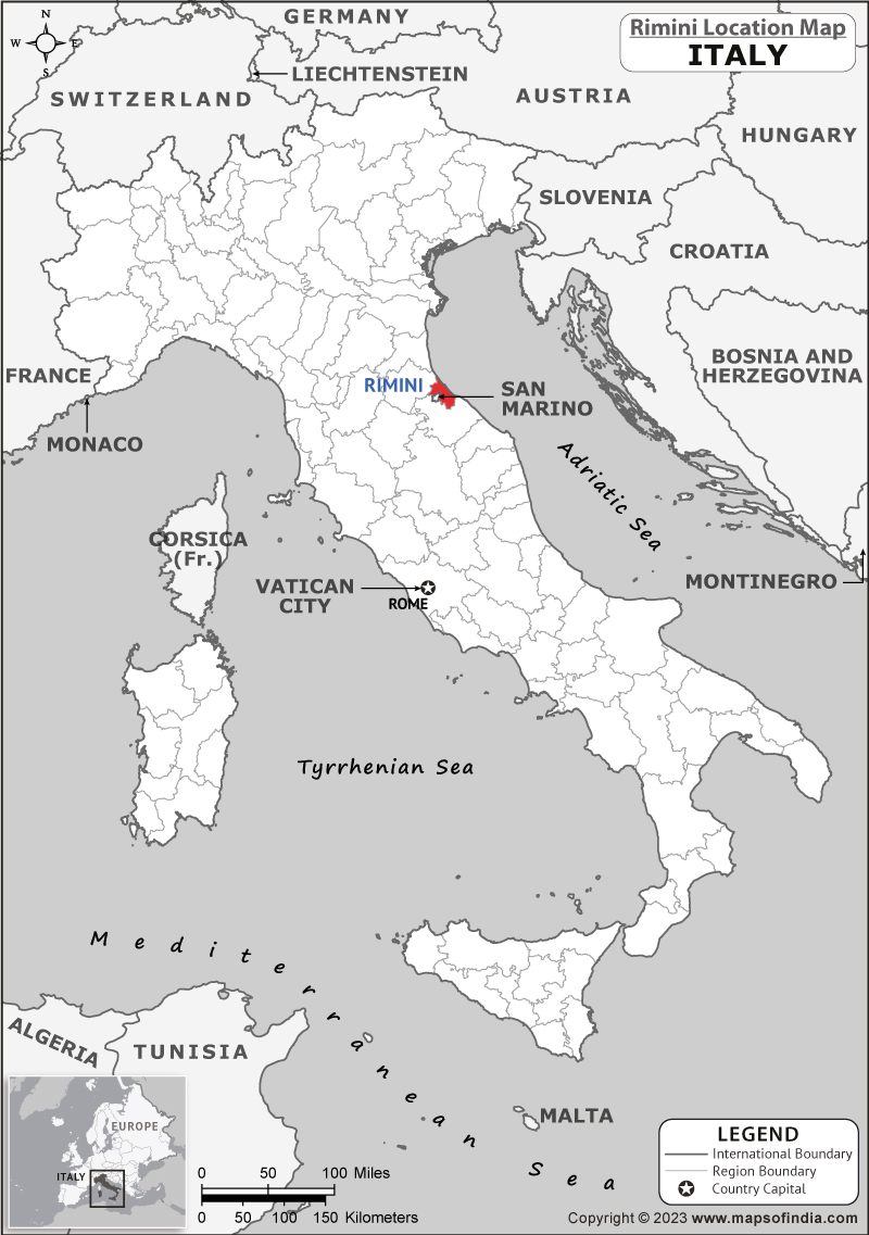 Rimini Location Map