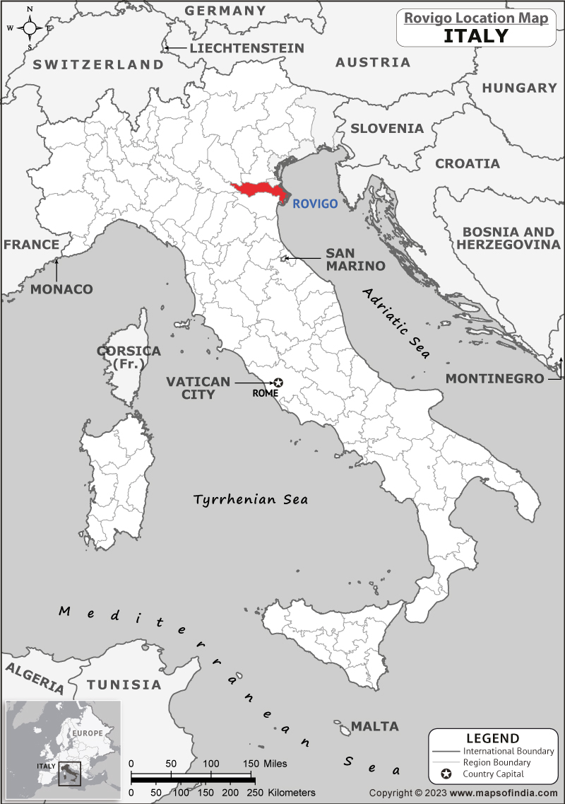 Rovigo Location Map