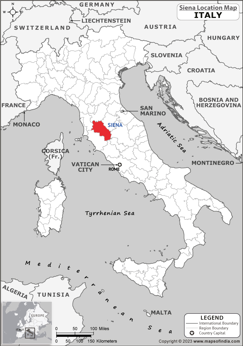 Siena Location Map