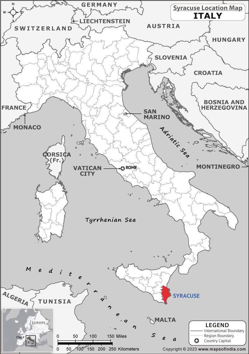 Syracuse Location Map