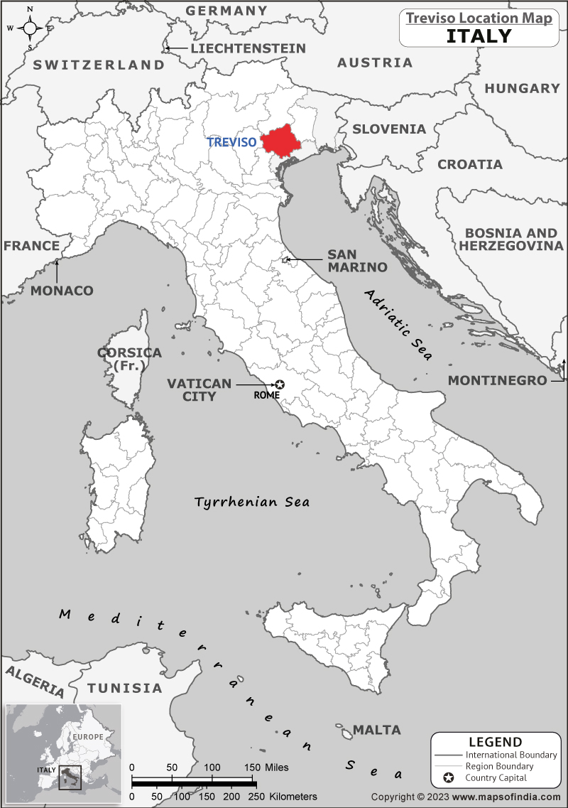 Treviso Location Map