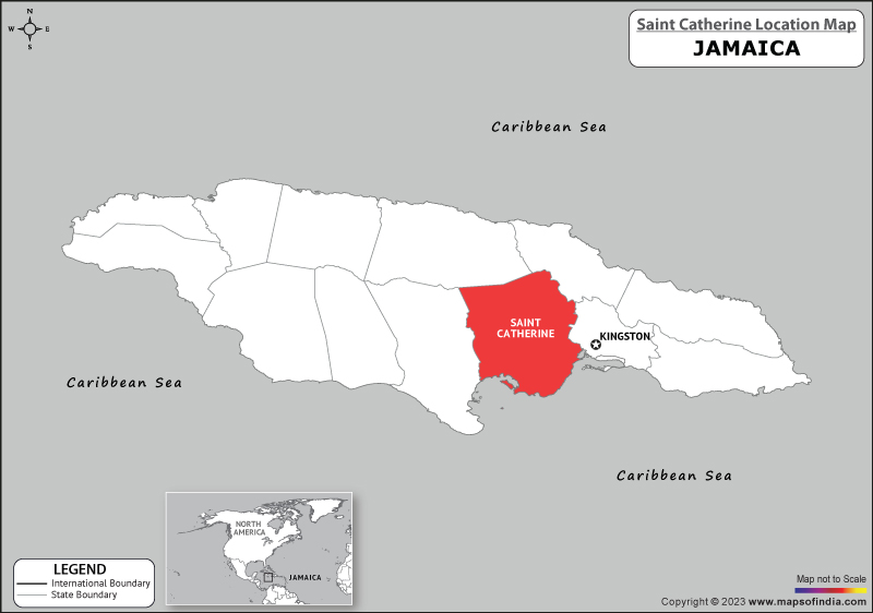 saint-catherine Location Map