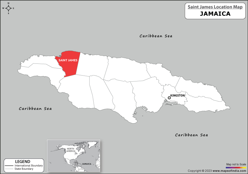Saint James Location Map