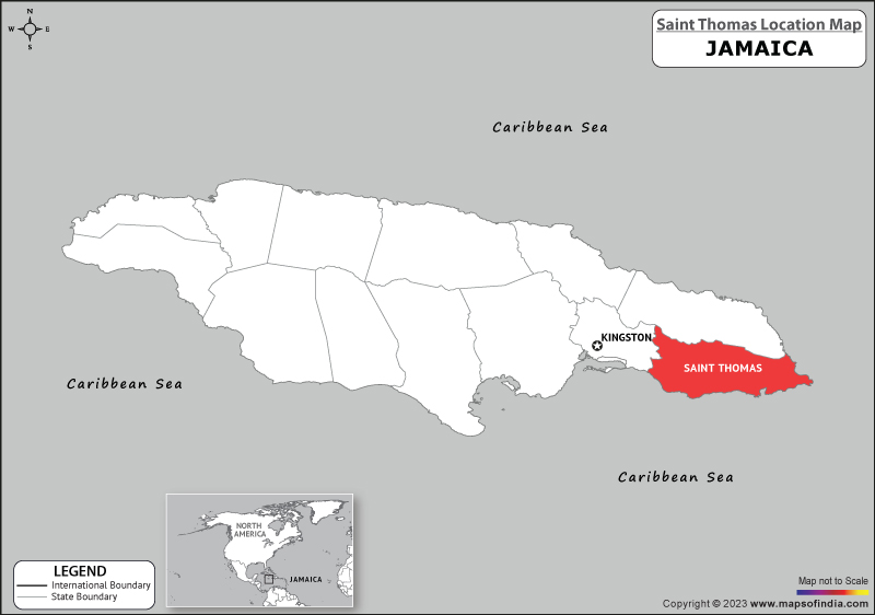 Saint Thomas Location Map