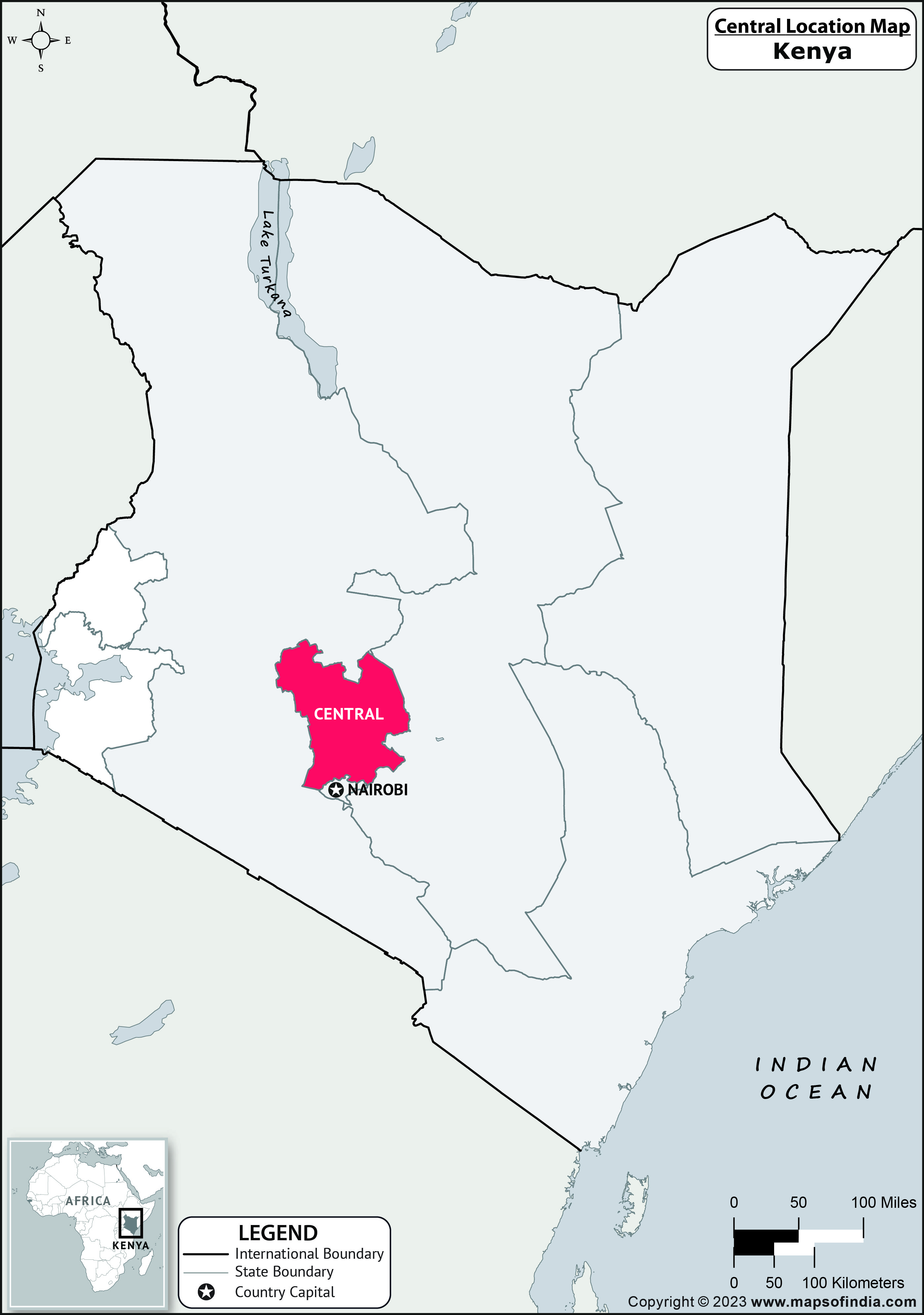 Central Location Map