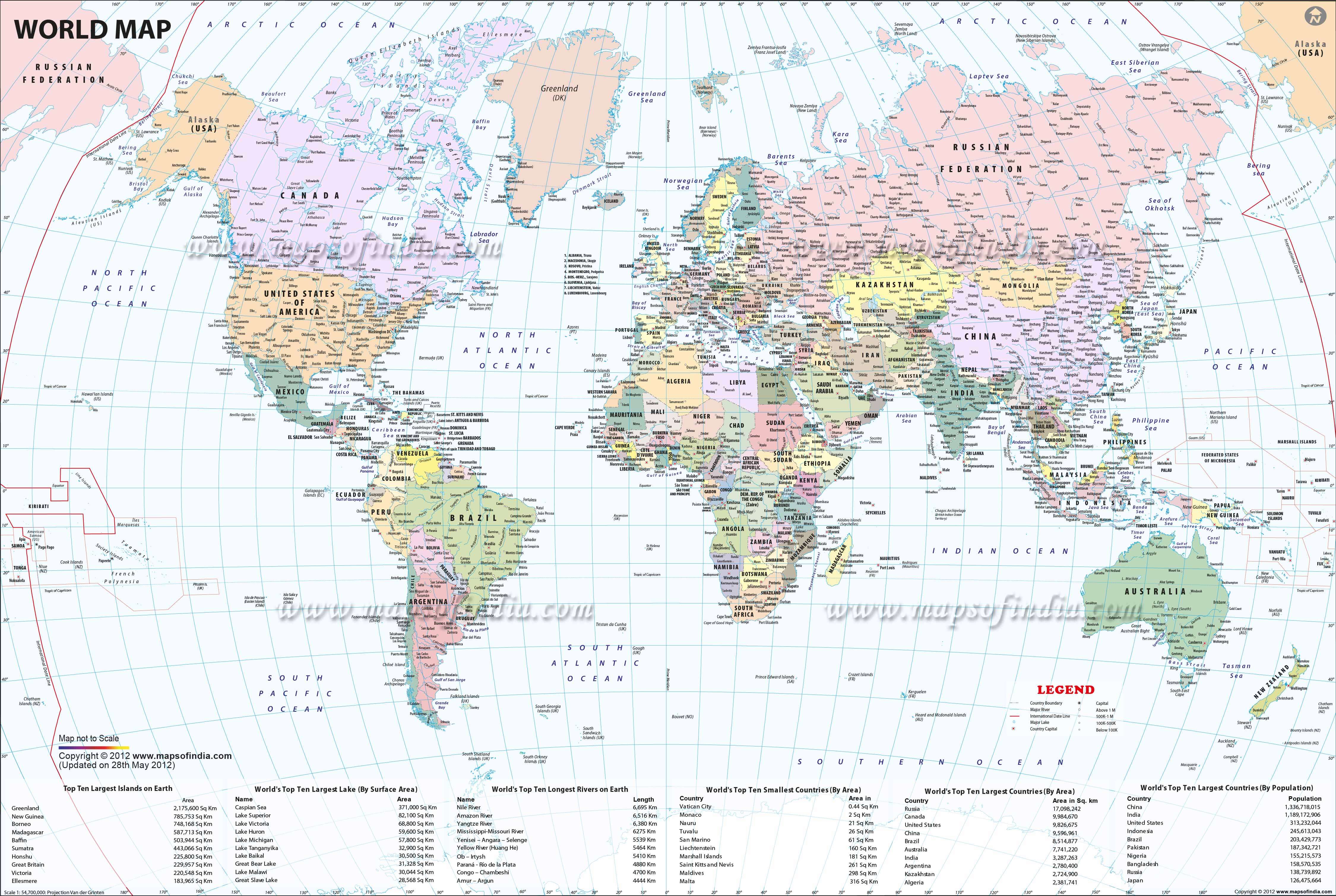 Map Of World Large