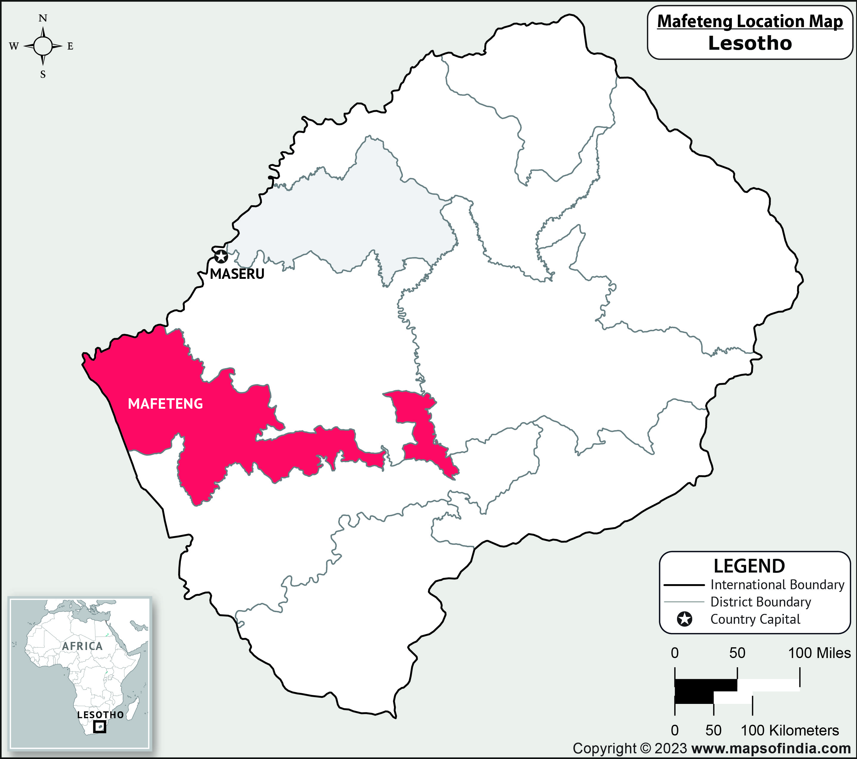 Mafeteng Location Map