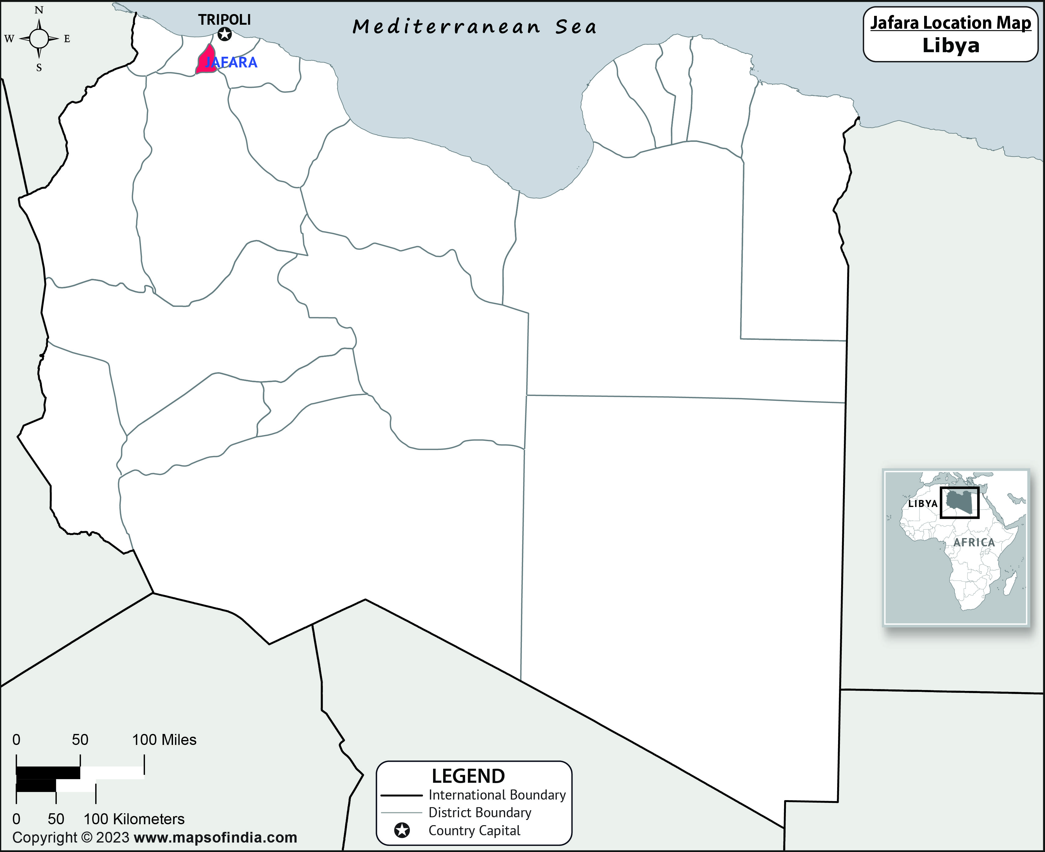 Jafara Location Map