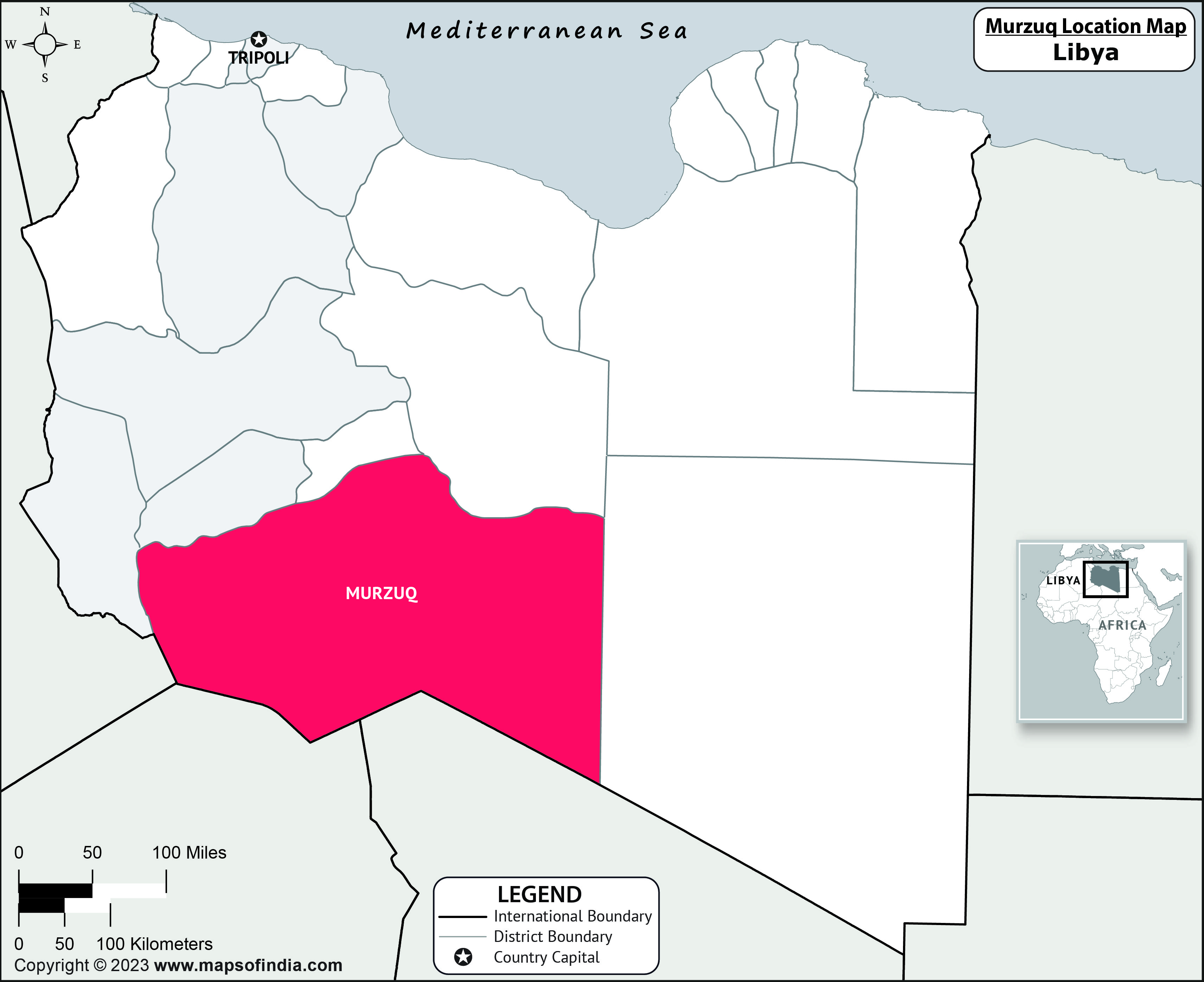Murzuq, Google Map, Libya | Google Map of Murzuq Satellite View