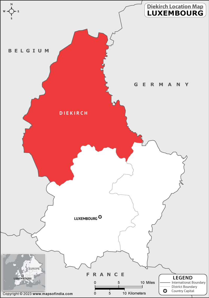 Diekirch Location Map