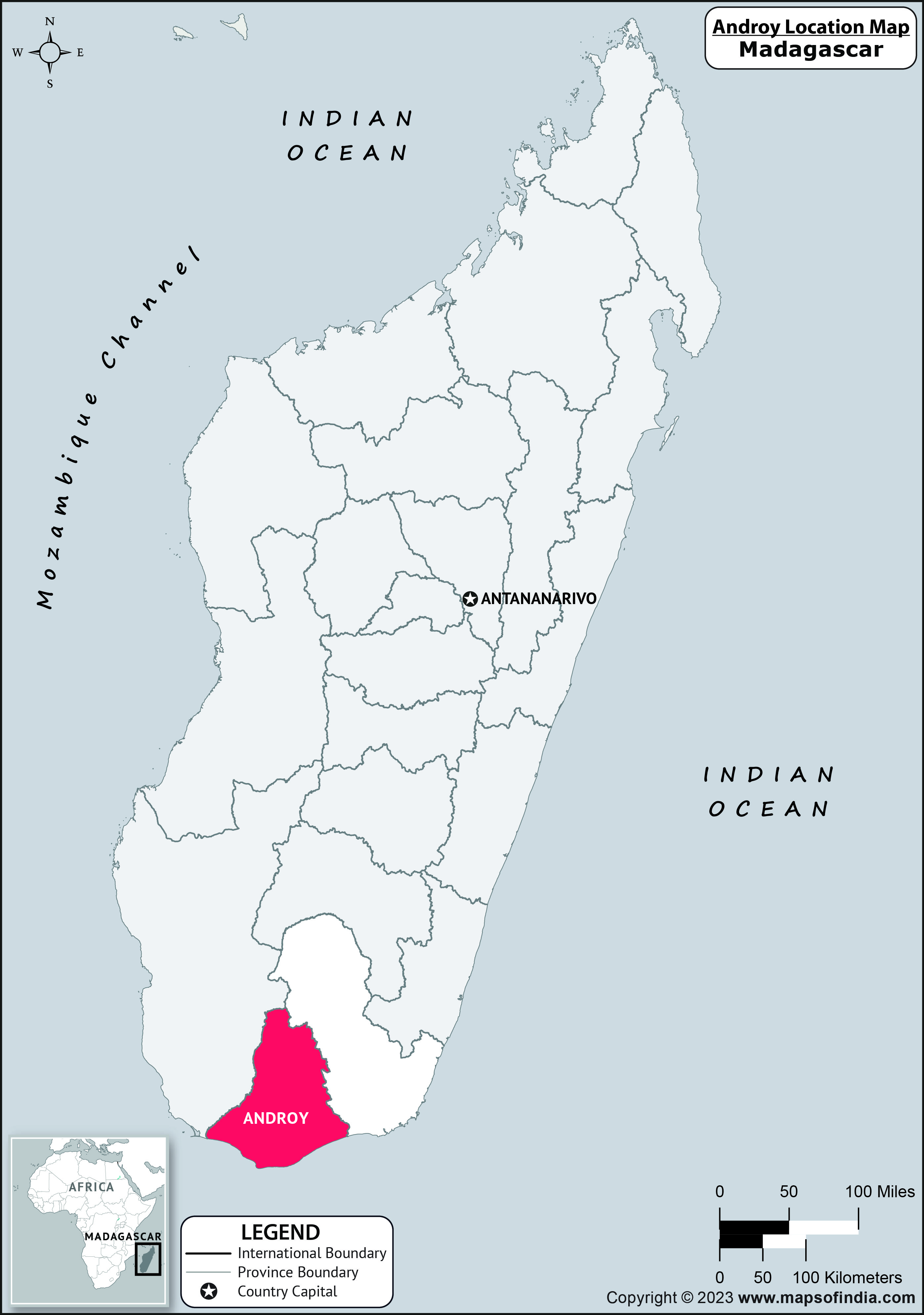 Androy Location Map