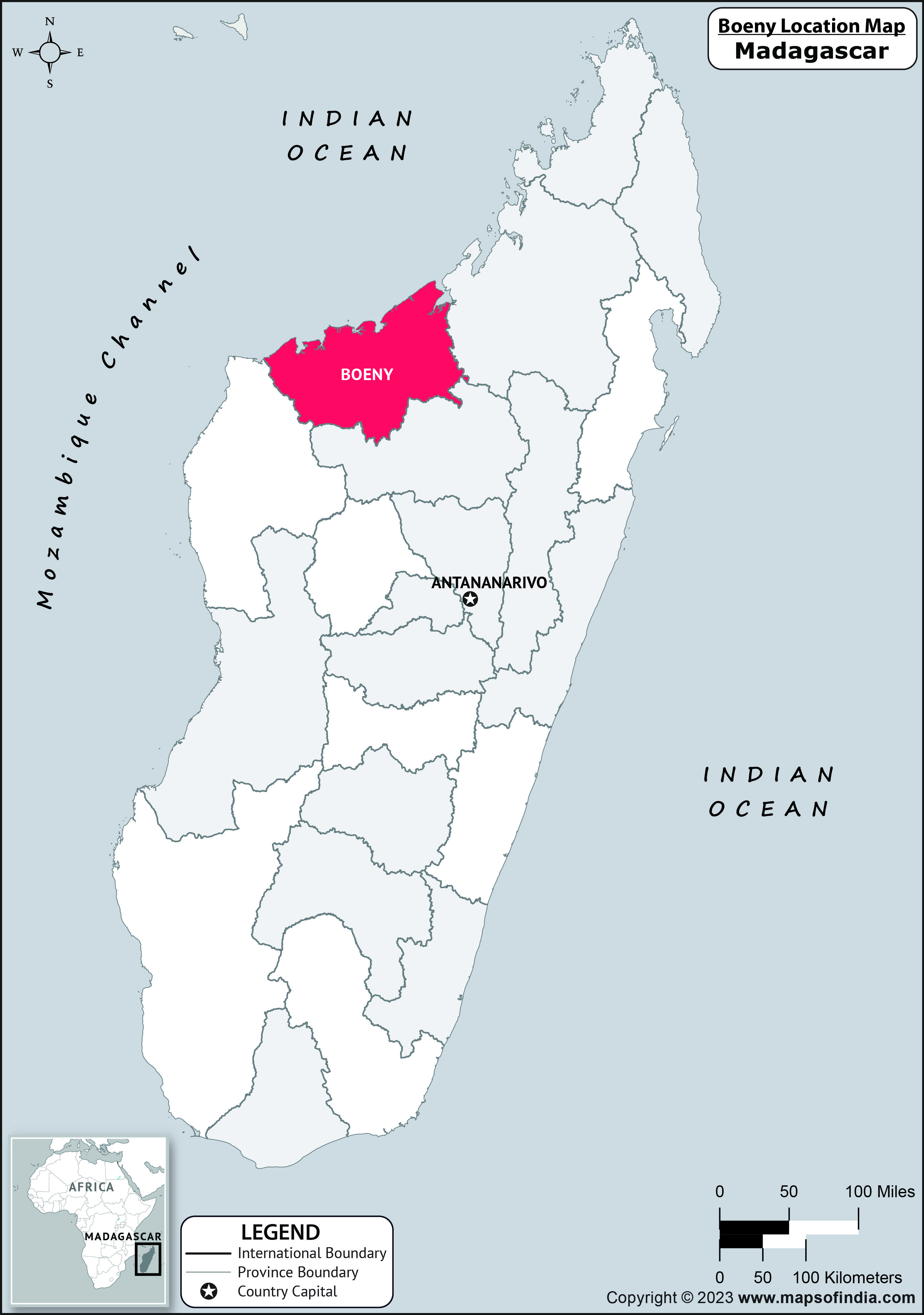 Boeny, Google Map, Madagascar Google Map of Boeny Satellite View