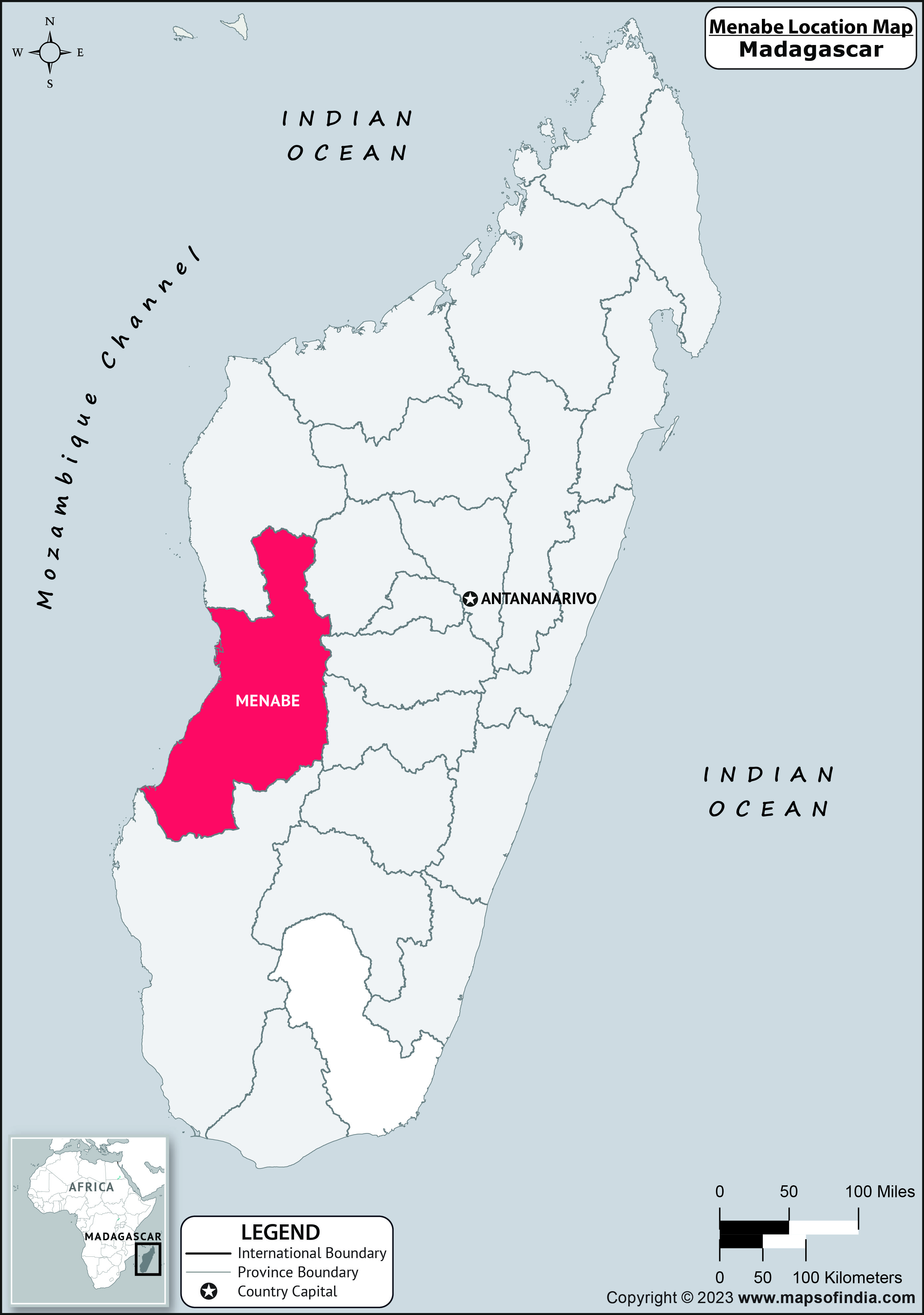 Menabe Location Map