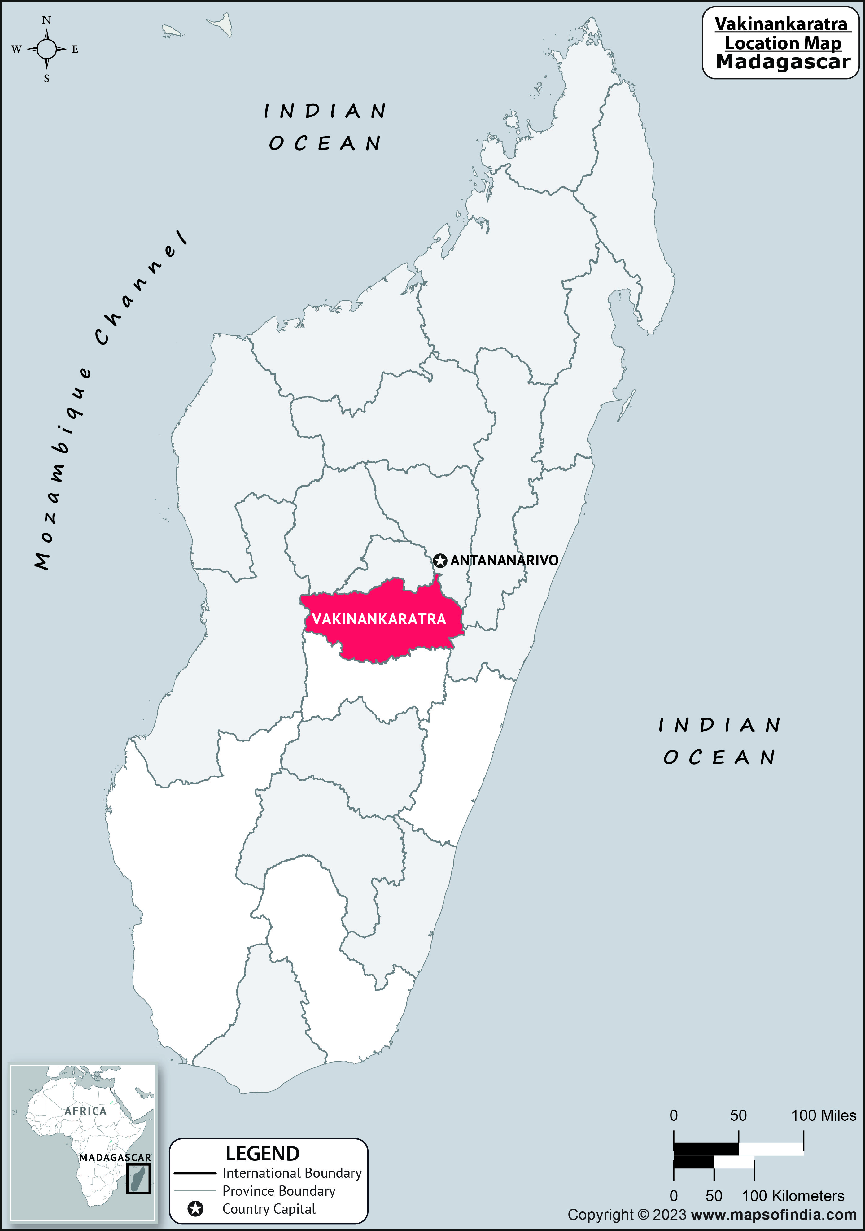 Vakinankaratra Location Map