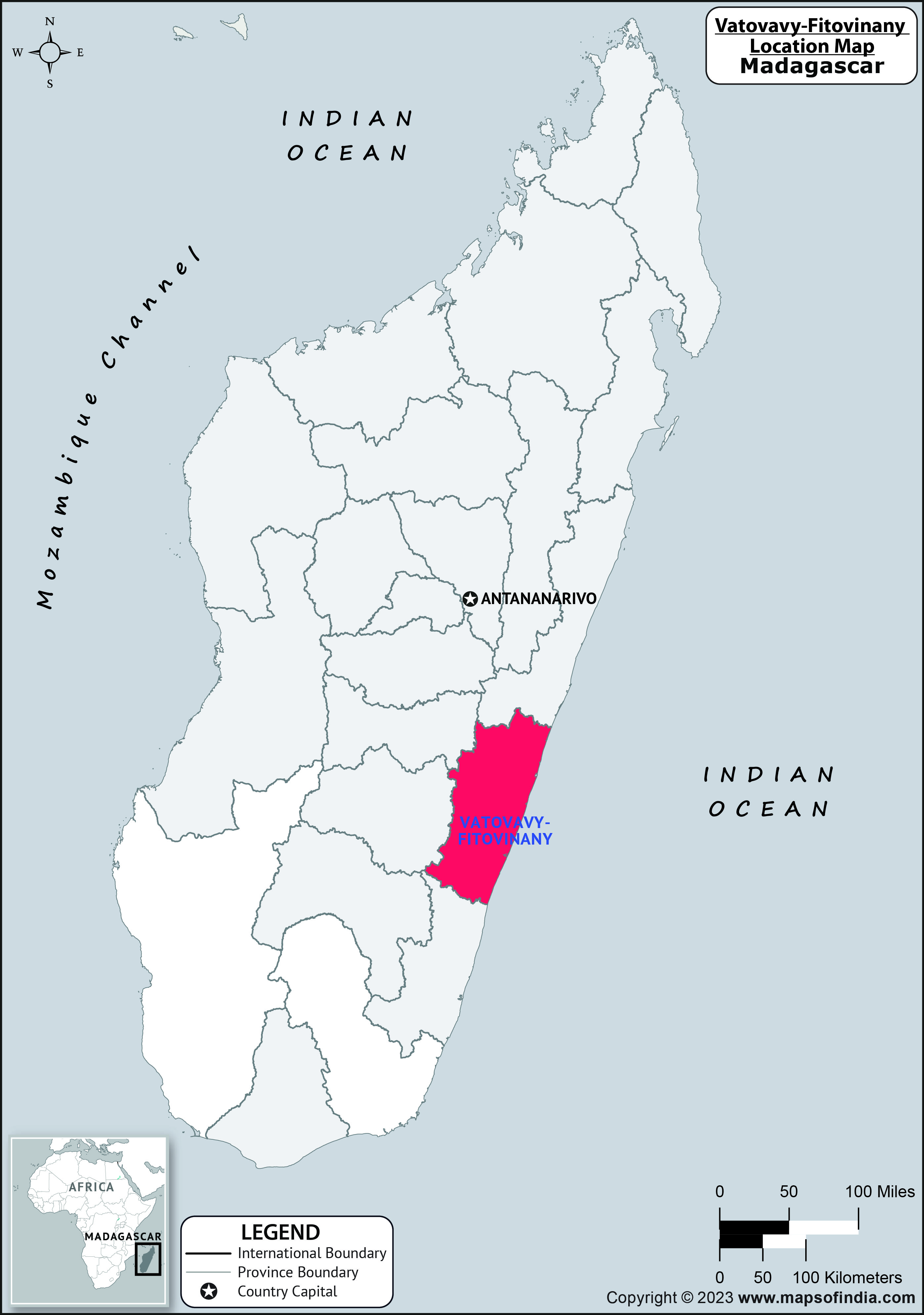 Vatovavy Fitovinany Location Map