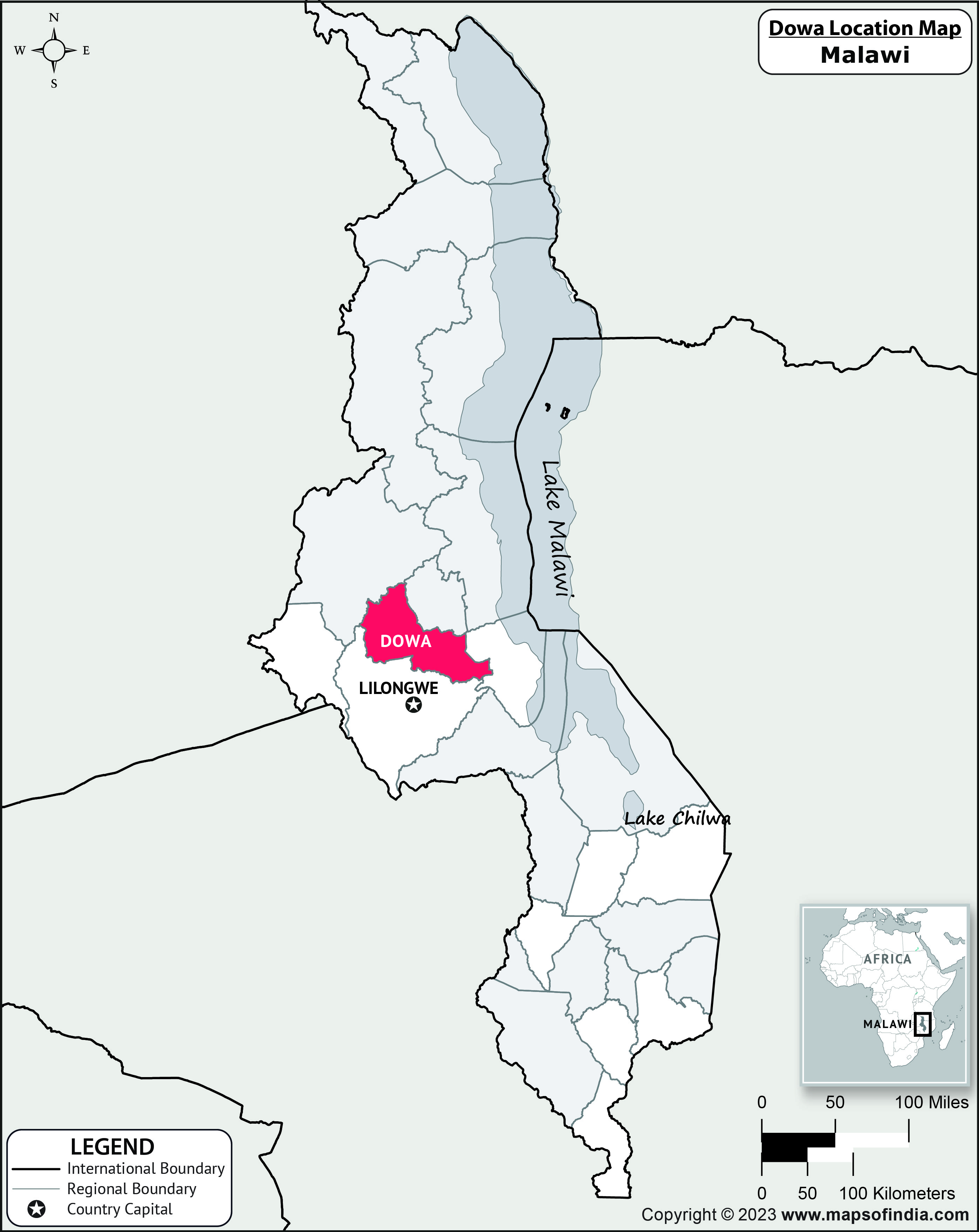 Dowa Location Map