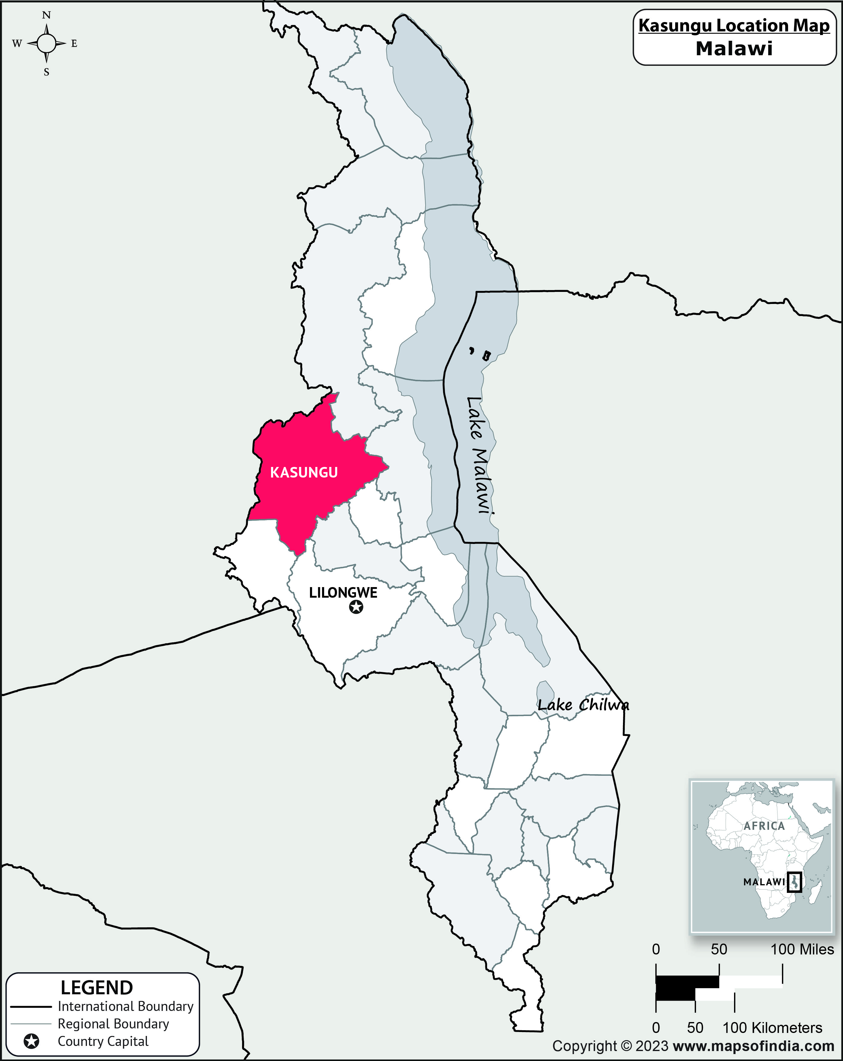 Kasungu Location Map
