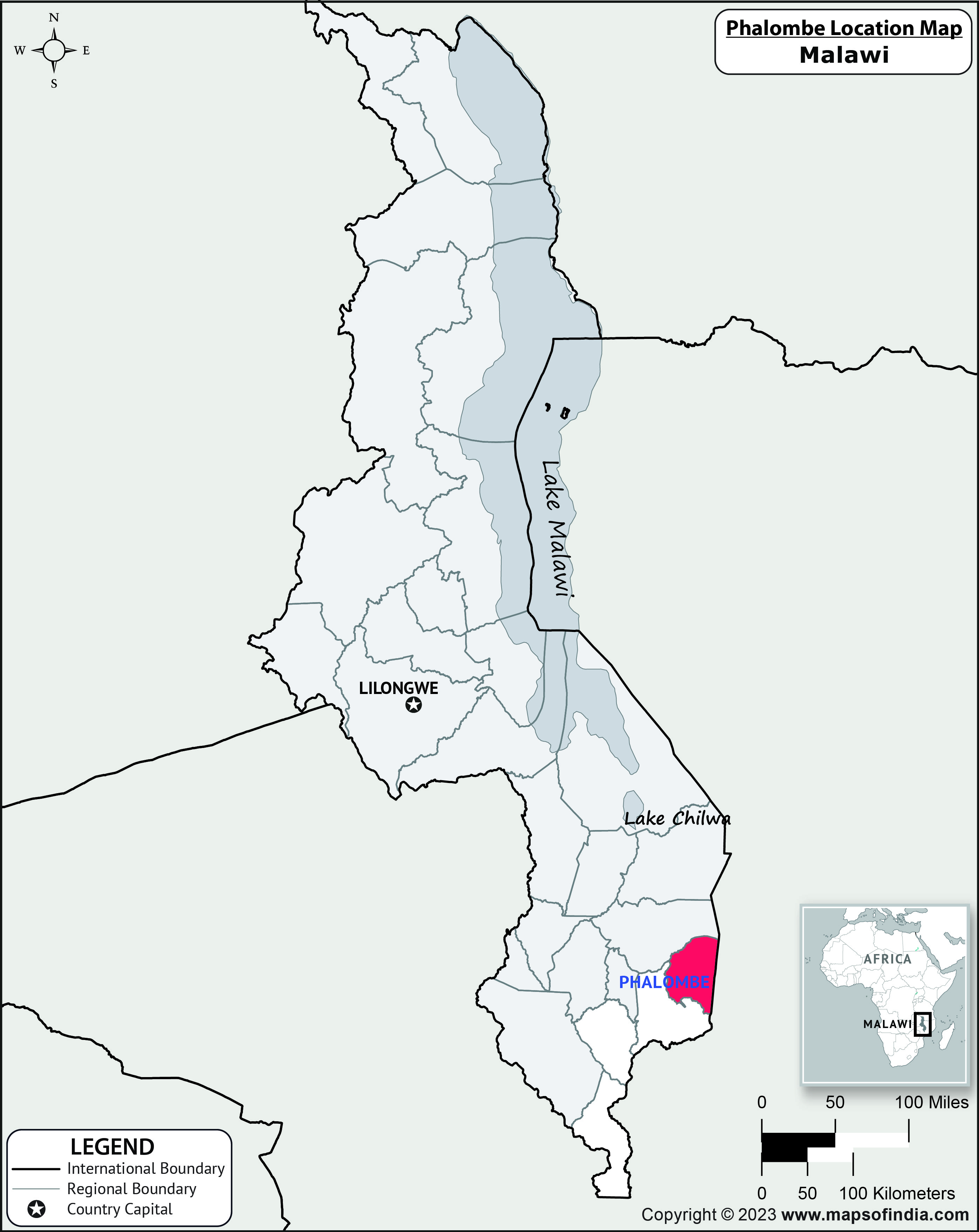 Where is Phalombe Located in Malawi? Phalombe Location Map in the Malawi