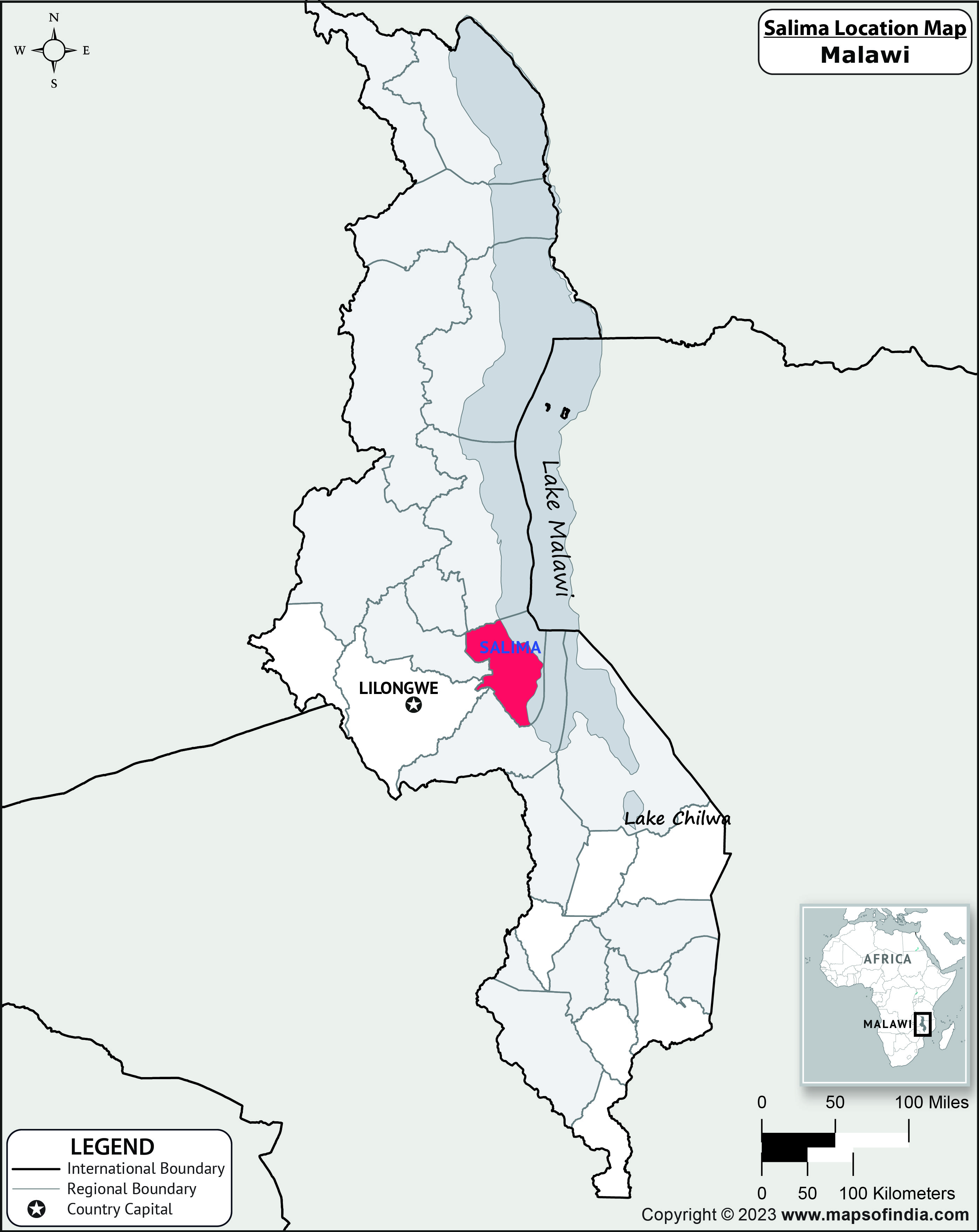 Salima Location Map