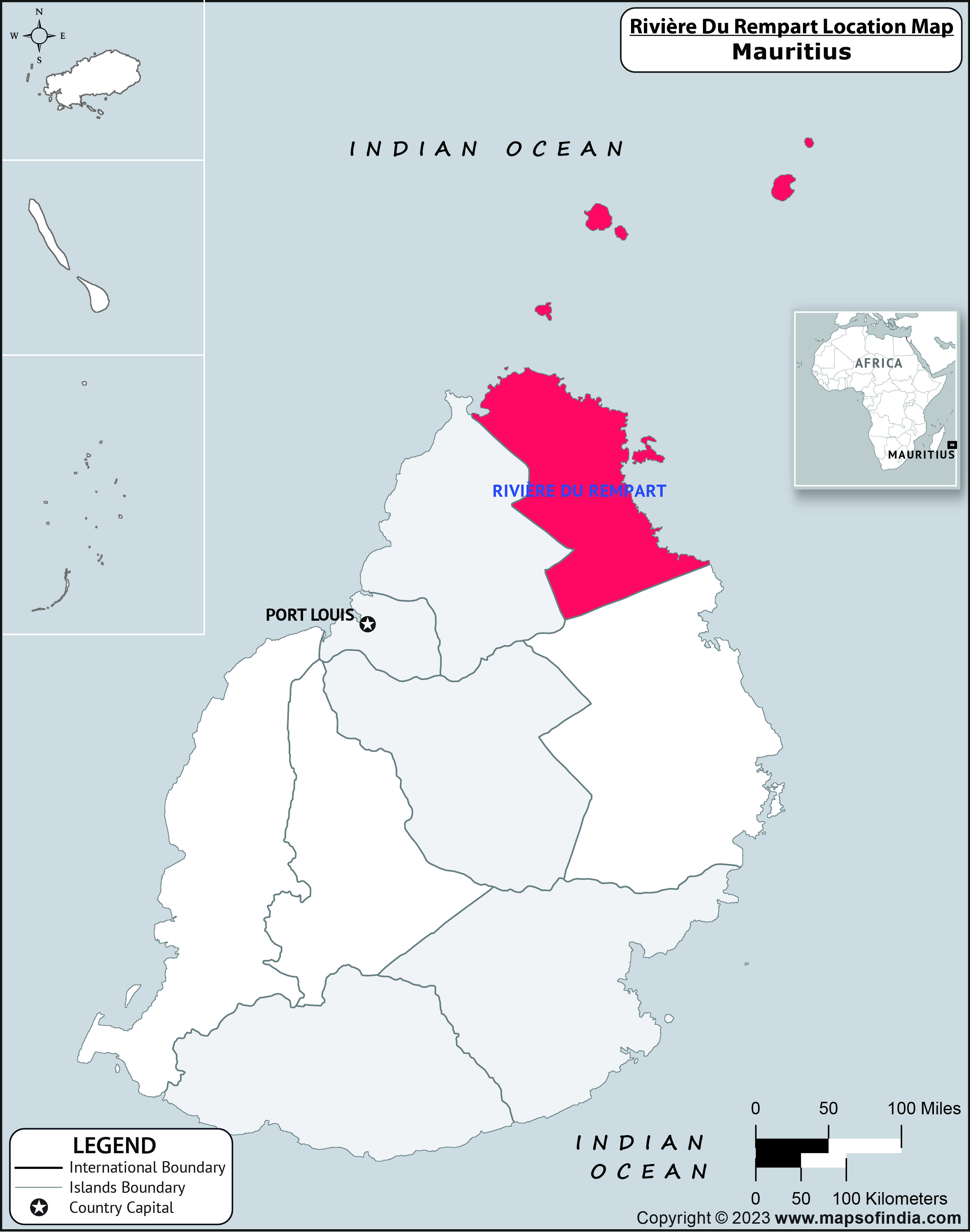 Riviere Du Rempart Location Map