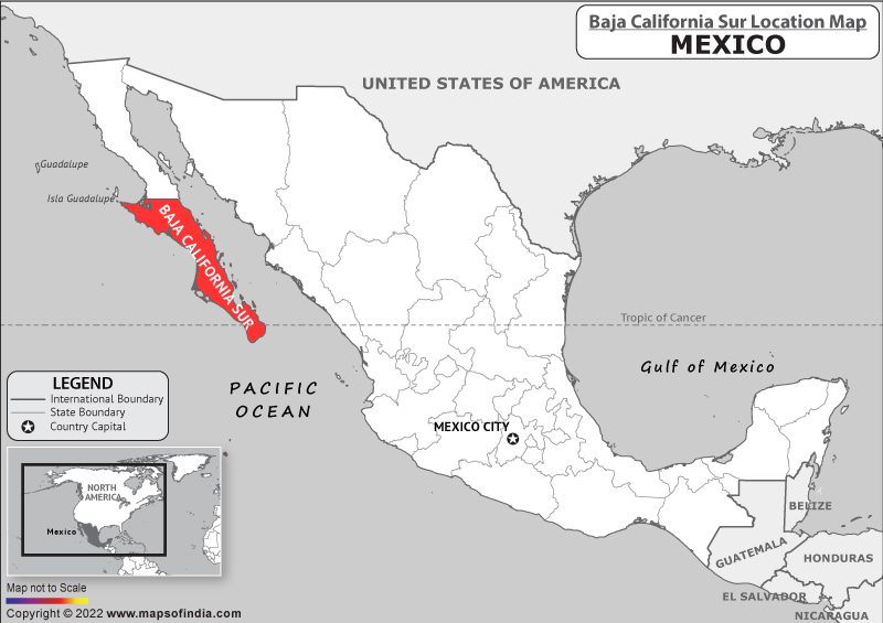 baja-california-sur Location Map