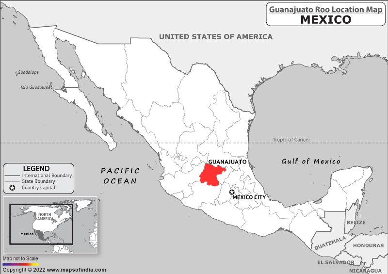 guanajuato Location Map
