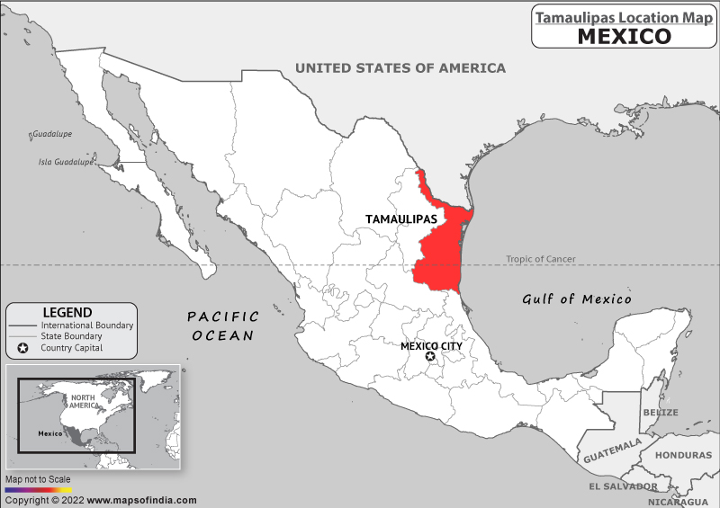 tamaulipas Location Map
